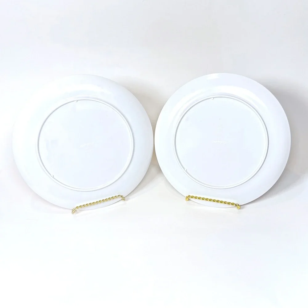 Vintage 1977 McDonalds Melamine Plates Ronald McDonald Grimace Set of 2 USA